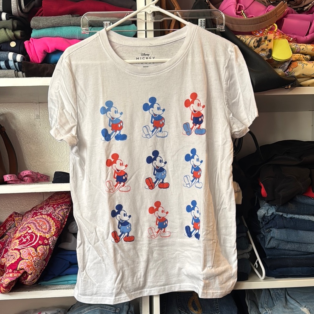 Disney Mickey Mouse White Tee - Short Sleeve